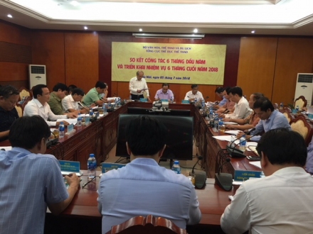 Toàn cảnh cuộc họp sơ kết 6 tháng đầu năm và triển khai nhiệm vụ 6 tháng cuối năm 2018
