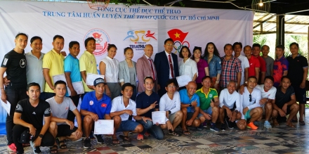 Bế mạc lớp tập huấn trọng tài, huấn luyện viên Quốc gia môn Triathlon năm 2022  tại Trung tâm Huấn luyện Thể thao Quốc gia TP. Hồ Chí Minh, cơ sở 2 Mũi Né.