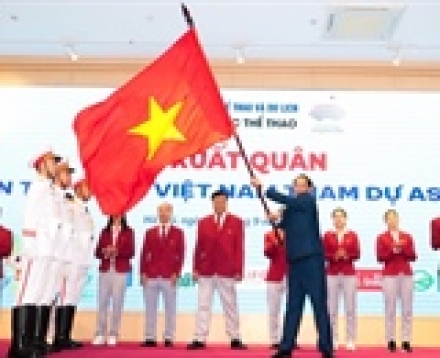 Lễ xuất quân Đoàn Thể thao Việt Nam tham dự Asiad 19